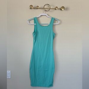 Sleeveless Teal Dress